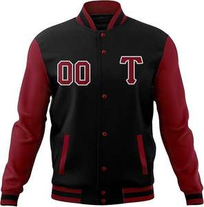 Nouvelle arrivée, veste de sport décontractée pour homme, streetwear de haute qualité, logo brodé, veste de baseball personnalisée, veste de sport universitaire, nom de l'équipe - Product Image 5