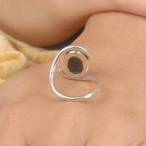 Anillo de plata hecho a mano más vendido, Plata de Ley 925, anillo de piedras preciosas vibrante para mujer, anillos de piedras preciosas naturales de plata de ley - Product Image 6