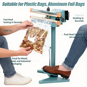 <span class=keywords><strong>Selladora</strong></span> <span class=keywords><strong>de</strong></span> <span class=keywords><strong>Pedal</strong></span> Vertical <span class=keywords><strong>Industrial</strong></span> <span class=keywords><strong>de</strong></span> Aluminio <span class=keywords><strong>de</strong></span> 8 mm <span class=keywords><strong>de</strong></span> Ancho 1000SH/EU para Líneas <span class=keywords><strong>de</strong></span> Empaquetado <span class=keywords><strong>de</strong></span> Gran Volumen - Product Image 6