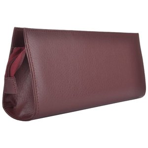 High- Quality Unique Design <b>Large</b> Capacity Custom Logo Cosmetic <b>Bag</b> Genuine Leather <b>Zip</b> Closure - Product Image 4