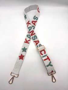 Correa de bolso con cuentas de Kansas City, accesorio para el día del partido KC Current KC Baby, correa ajustable hecha a mano para bolso de estadio, correa para cámara - Product Image 2