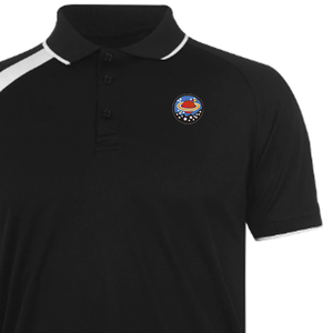 Polo de Manga Corta Negro para Hombre OEM, Logotipo Bordado, Secado Rápido, Tejido de Punto, Corte Regular Informal - Product Image 2