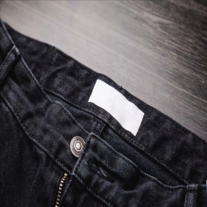 Pantalon en jean décontracté pour homme 100 % coton, coupe large, été, qualité supérieure, avec cordon de serrage, respirant, léger, tricoté – Vente en gros - Product Image 6