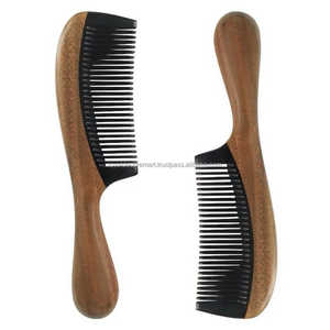 Royal Decore Mart Classic Natural Black Ox Horn Comb Handmade Water Resistant Professional Good Polished Very Cheap Hair Care - Product Image 1