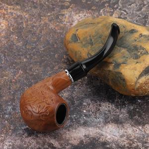 Pipa de fumar de madera hecha a mano, pipa clásica para fumar tabaco, pipa de madera natural, pipa de tabaco estilo vintage a bajo costo - Product Image 1