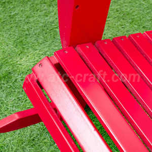 Silla Mecedora Azul Adirondack de Madera para Jardín, Muebles de Exterior de Estilo Tradicional, Construcción Duradera, Patas Cónicas - Product Image 3