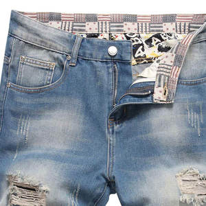 High Street <b>Men's</b> <b>Jeans</b> <b>Short</b> Comfortable Wear Premium Quality 100% Cotton Solid Pattern Anti-Wrinkle Feature Bulk Quantity - Product Image 6