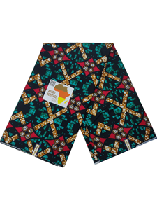 Nueva Tela Ankara de Cera Auténtica Garantizada, Tela Africana con Estampado 2023 para Confección de Vestidos, 100% Algodón, 6 Yardas - Product Image 3