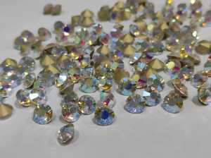 Cristales Chaton Aurora Boreal AB para la Creación de Joyas, Piedras de Cristal Facetadas de Primera Calidad, Gemas Sueltas AB - Product Image 3