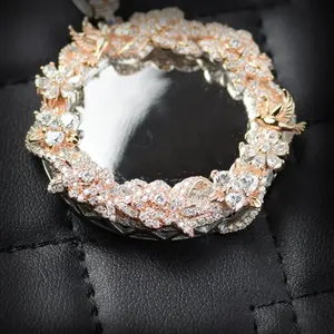 Pendentif personnalisé en argent sterling 925 avec photo, moissanite, médaillon souvenir glacé, bijoux hip-hop, cadeau photo personnalisé, bling-bling - Product Image 6