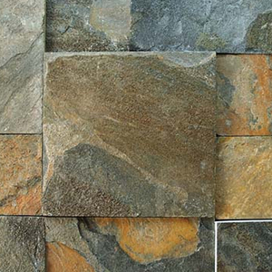 Natural Split Face Zeera Green Slate Mosaic <b>Tiles</b> Textured Surface Stone <b>Wall</b> Cladding <b>Sheet</b> Supply - Product Image 6