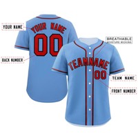 Maillot de baseball personnalisé unisexe pour adulte, manches courtes, col en V, anti-humidité, respirant, anti-UV, impression sublimée, uniforme en polyester