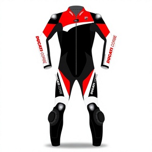 ชุดแข่งรถมอเตอร์ไซค์ Rucati Corse MotoCP หนังวัว/หนังจิงโจ้ 1 ชิ้น สำหรับขับขี่มอเตอร์ไซค์/จั๊มสูท MotoCp/ชุดสำหรับนักขี่มอเตอร์ไซค์ระดับมืออาชีพ - Product Image 1