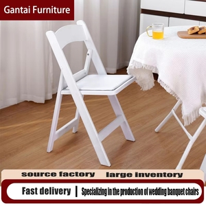 Chaises d'événement empilables en résine robustes, pliables, <span class=keywords><strong>pour</strong></span> location extérieure, événements, banquets commerciaux, salons et villas, vente en gros - Product Image 2