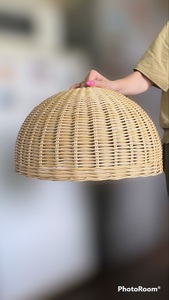 Lanterne suspendue en osier de luxe, faite à la main, en rotin naturel, abat-jour moderne élégant pour la décoration de la maison, des hôtels et des événements - Product Image 2