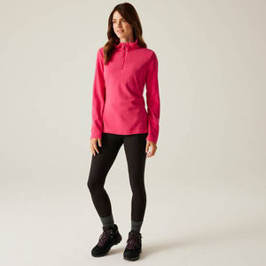 Service OEM – Nouveau sweat-shirt streetwear pour femme, 100 % coton doux au toucher, demi-zip, manches longues, pour entraînement et gym – Tissu 400g - Product Image 4