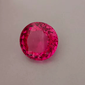 Zafiro Rosa Precioso Cultivado en Laboratorio, Forma Redonda, Piedra Suelta, Calidad Premium, Para Joyería, Hecho a Mano - Product Image 2