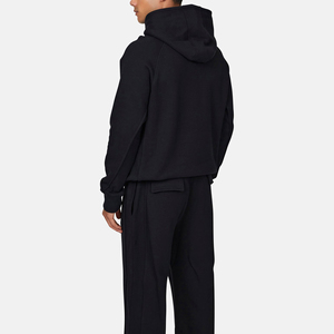 Vente en gros de sweat à capuche unisexe noir surdimensionné de haute qualité, personnalisable, vierge, épais, style vintage délavé à l'acide pour hommes - Product Image 3