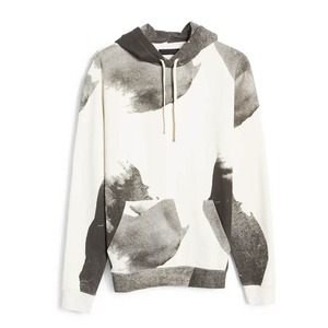 Sudadera con Capucha Oversize para Hombre, Estampado Abstracto, Manga Regular, Tejida, Casual, Otoño, Diseño con Bolsillos, Transpirable - Product Image 1
