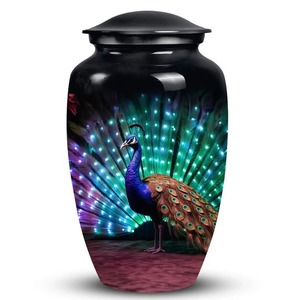 Black Aluminium Phoenix Design Cremation Adult <b>Urn</b> for Adult Ashes Memorial Funeral <b>Urn</b> <b>Large</b> Custom Memorial <b>Urn</b> For Human Ash - Product Image 3