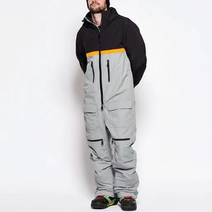 Combinaison de ski personnalisée avec logo, coupe-vent, imperméable, à capuche, respirante, isolation en polaire Tex, unisexe, pour snowboard - Product Image 6