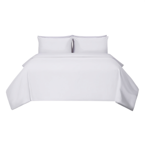 Juego de Sábanas Blancas de 400 Hilos, Lisas, Tejidas, de Tamaño Doble, para Uso en Hogar, Hotel y Hospital - Sábana Plana Individual - Product Image 2