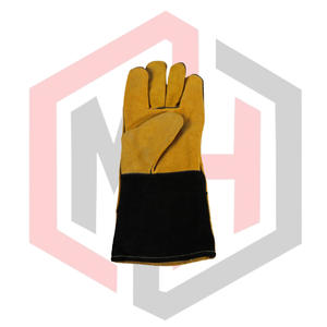 ถุงมือเชื่อม MIG MAG หนังลูกวัวแบบแยกชิ้น ทนต่อการฉีกขาด ระบายอากาศได้ดี ปราศจากซิลิโคน ป้องกันไฟฟ้าสถิต ทนความร้อน - Product Image 2