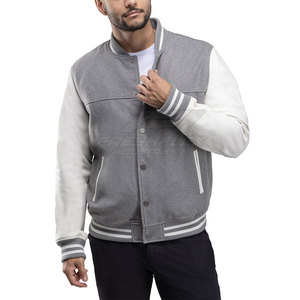 Latest Design Casual Winter Lettermen <b>Jacket</b> <b>Long</b> Sleeves Stand Collar OEM Service High Quality Customizable - Product Image 4