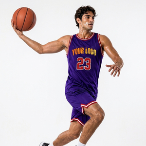 Maillot de basket multicolore sans manches pour l'entraînement sur le terrain et les matchs de compétition - Product Image 2