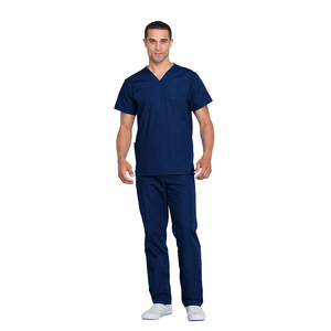 Wholesale Hospitals <b>Doctor</b> Uniforms Anti Bacterial Half Sleeves Anti Wrinkle Unisex Scrub <b>Sets</b> For Adults - Product Image 3