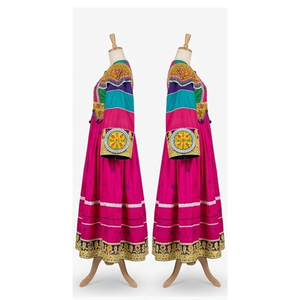 Traditional Multi Color Tribal Ethnic Vintage Afghan Kuchi Dress Embroidered <b>Wedding</b> Dress Anti-Wrinkle Afghan Kuchi Dress - Product Image 6