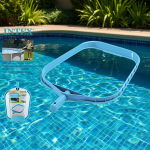 Épuisette de nettoyage pour piscine hors sol avec poignée en aluminium de 26,2 mm et filet en plastique pour la collecte des feuilles - Product Image 3