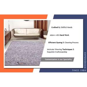 Le plus récent tapis en laine brodé indien de conception moderne tufté à la main pour la chambre à coucher disponible au prix le plus bas - Product Image 6