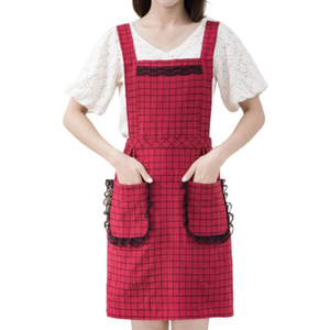 Delantales para mujer, uniforme de cocina profesional, tela de alta calidad, ajuste cómodo, delantal de cocina para mujeres, chefs y panaderas - Product Image 1