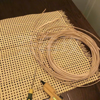 Rouleau de tressage en rotin PE fait main pour extérieur - Osier synthétique imperméable 15 mètres par rouleau style naturel pour décoration de Noël