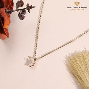 Colgante de Letra F Premium para Mujer, Regalo Memorables, Oro Amarillo Sólido de 14K, Diamante Cultivado en Laboratorio CVD de 1.00 Quilates, Color F, Claridad VS1 - Product Image 2