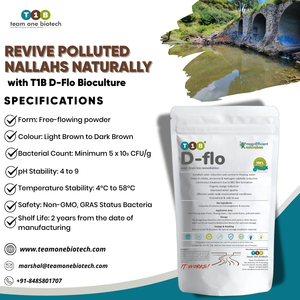 การเพาะเลี้ยงแบคทีเรีย T1B D-Flo สำหรับน้ำเสียไหล - การสลายตัวของสารมลพิษ - Product Image 4