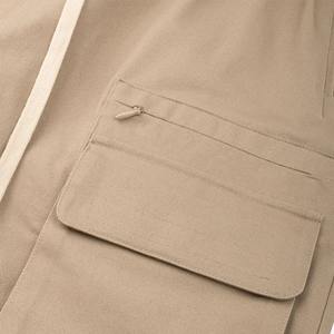 Pantalones Cortos Deportivos Personalizados para Hombre con Logotipo de Gimnasio, Negros, de Algodón, Casuales, para Entrenamiento, Correr, Transpirables, de Secado Rápido, con Cierre Elástico en la Cintura - Product Image 3