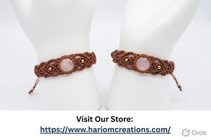 Handmade Black Onyx Brass & Thread Vintage Gold Plated <b>Adjustable</b> <b>Bracelet</b> Healing Jewelry Gift - Product Image 3