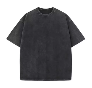 T-shirt personnalisé en gros, design sur mesure, délavé à l'acide, poids lourd, pour hommes, t-shirt unisexe de haute qualité - Product Image 2