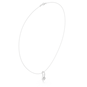 Collar de Diamantes en Oro, Corte Brillante Redondo Minimalista, Joyería para Mujer para Uso Diario y Profesional, con Certificación IGI - Product Image 3