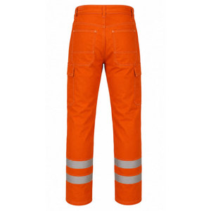 เสื้อผ้า FR Clothing CAT2 ป้องกันไฟไหม้มาตรฐาน EN11612/NFPA2112 ATPV 10.1cal/cm ทรงคลาสสิคแบบสบายๆ เอวยางยืด กระดุมยูเรีย 100% - Product Image 3