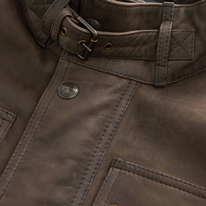 Custom <b>Men's</b> <b>Leather</b> <b>Jacket</b> Wholesale Genuine Cowhide Lambskin Coat Premium OEM Factory Direct Bulk Price - Product Image 5