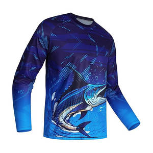 T-shirt de pêche pour homme, marque privée, confortable, 100 % polyester, respirant, prix bas, fabriqué au Pakistan - Product Image 1