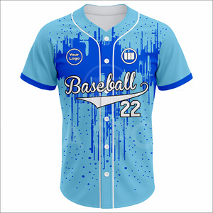 Custom 100% Polyester <b>Baseball</b> Jersey Uniform <b>Set</b> Moisture Wicking Breathable Four-Way Stretch Eco-Friendly Sublimation Team - Product Image 2