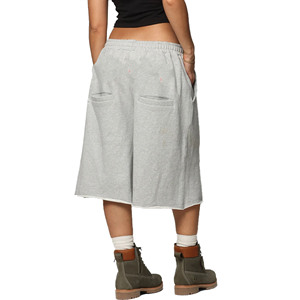 Shorts amples en molleton personnalisés pour femme – Sport, décontracté, amincissant, été, yoga, double couche, basique – Shorts durables pour femme - Product Image 3