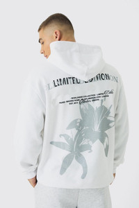 OEM High Quality Unisex Hooded Thermal Cotton Hoodies Screen Printed Logo Oversized Drop Shoulder Winter French Terry Solid - Product Image 3