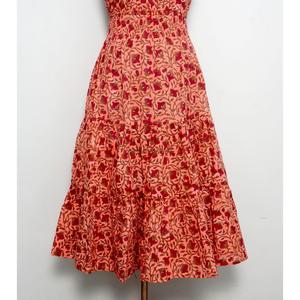 Customized Summer Floral Midi Dress Natural Cotton Sleeveless Soft and Comfortable <b>Sweet</b> Eco-Friendly Women's Dress - Product Image 2