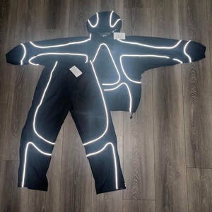 NANJU INTERNATIONAL Men's Vew Streetwear Eco-Friendly <b>Hip</b> Hop Sweatsuit Polyester Lightweight Mesh Lining Windbreaker Jacket - Product Image 3