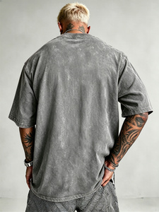 Trendy Acid Wash T <b>Shirt</b> Casual Fashion Top Offering Relaxed Comfort Streetwear Influence and Everyday Outfit Versatility - Product Image 5